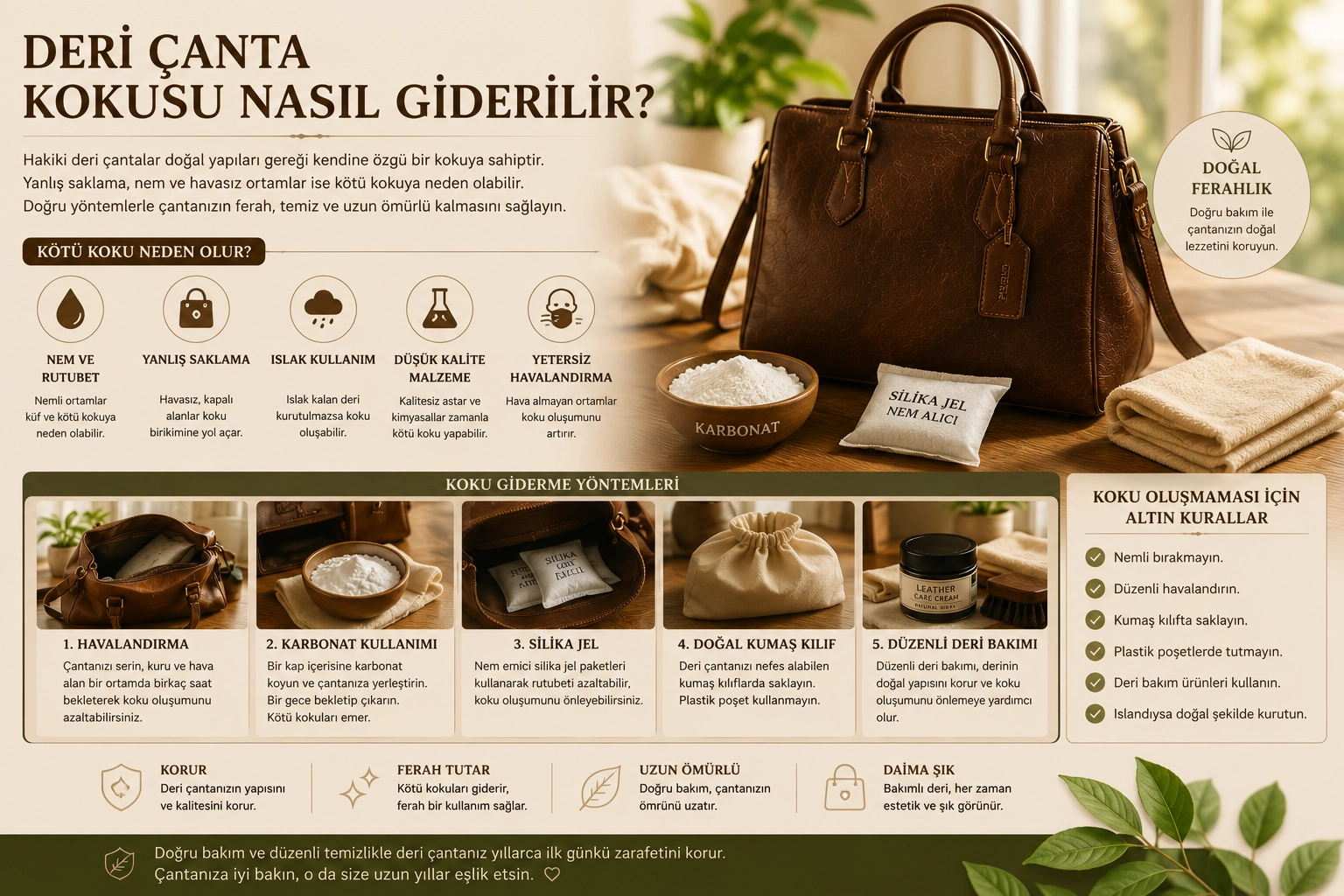 Deri Çanta Kokusu Nasıl Giderilir?