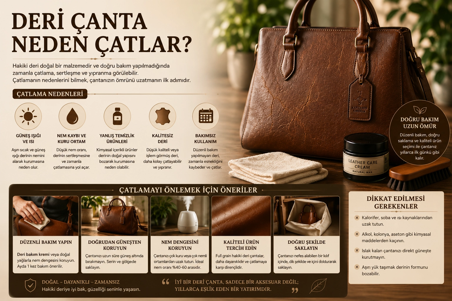 Deri Çanta Neden Çatlar?