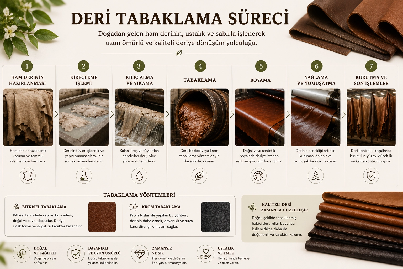 Deri Tabaklama Yöntemleri