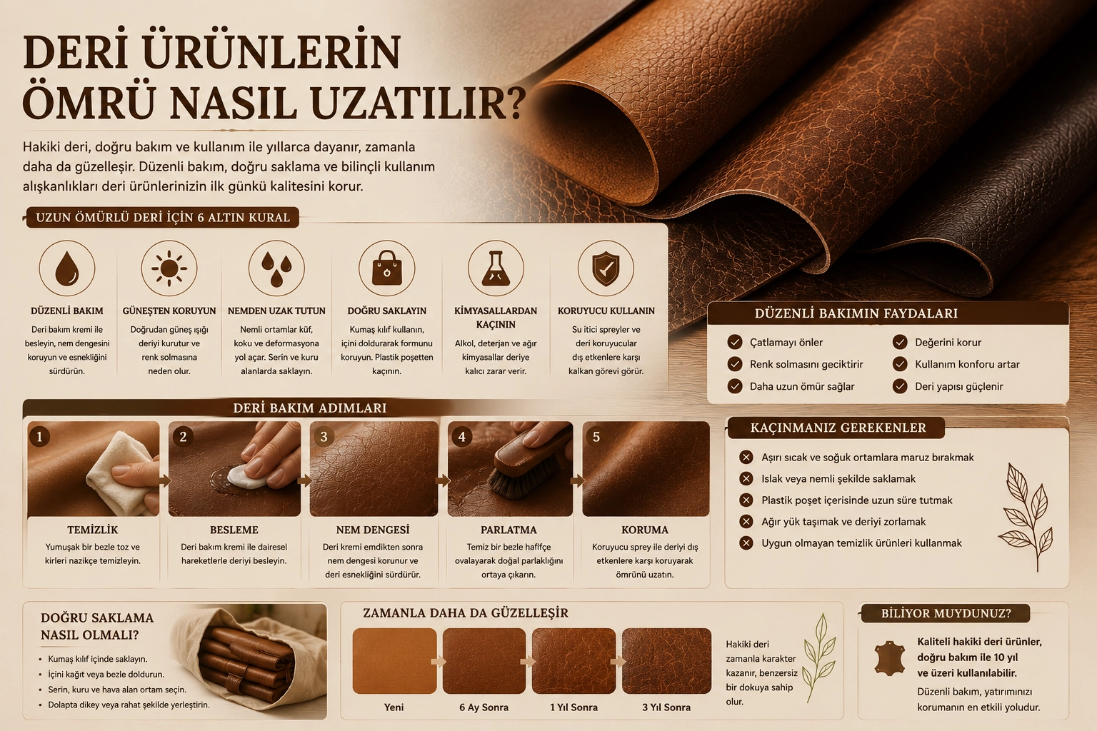 Deri Ürünlerin Ömrü Nasıl Uzatılır?