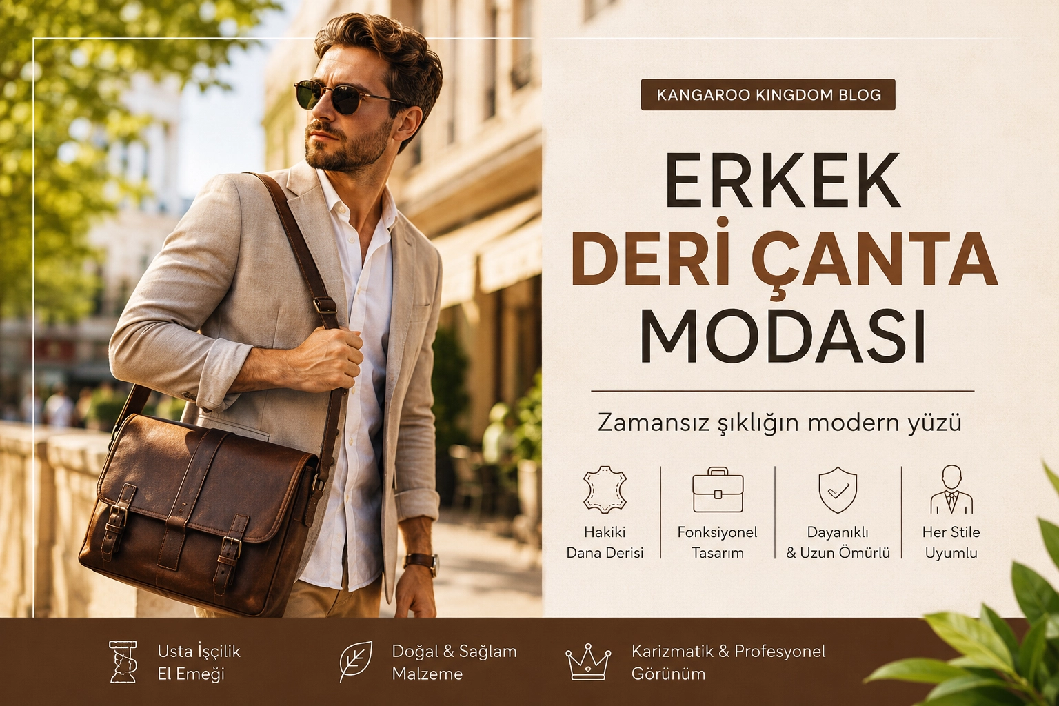 Erkek Deri Çanta Modası: Zamansız Şıklığın Modern Yüzü