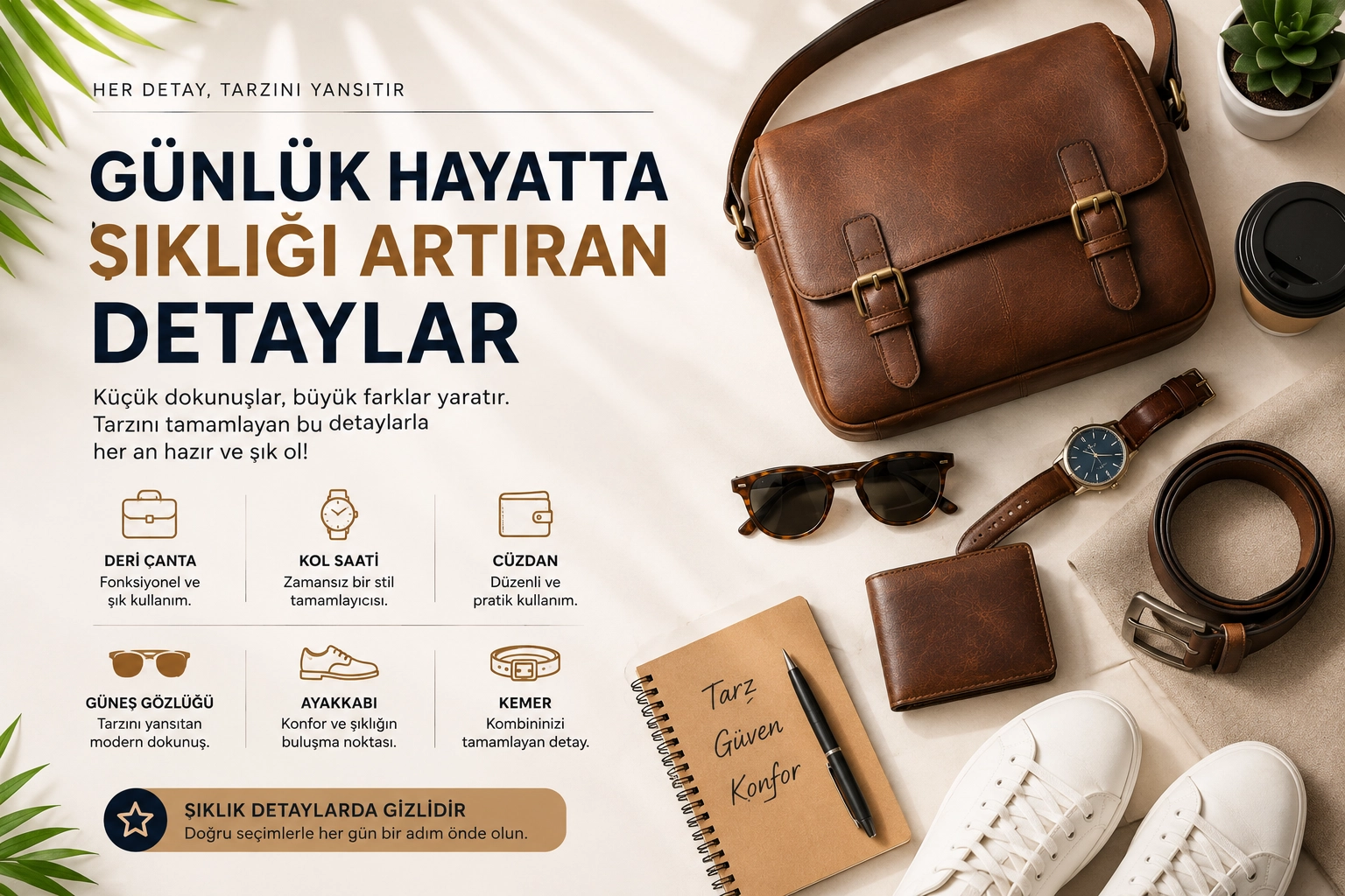 Günlük Hayatta Şıklığı Artıran Detaylar