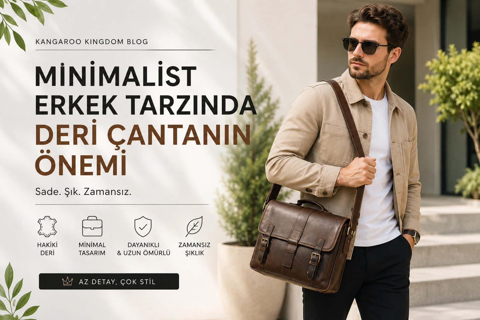 Minimalist Erkek Tarzında Deri Çantanın Önemi