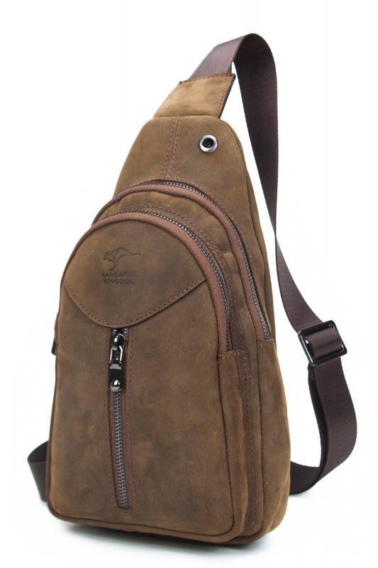 KANGAROO%20KINGDOM%20Hakiki%20Dana%20Deri%20Crazy%20Horse%20Koyu%20Camel%20Erkek%20Postacı%20Sırt%20Çantası%201012-ZKC