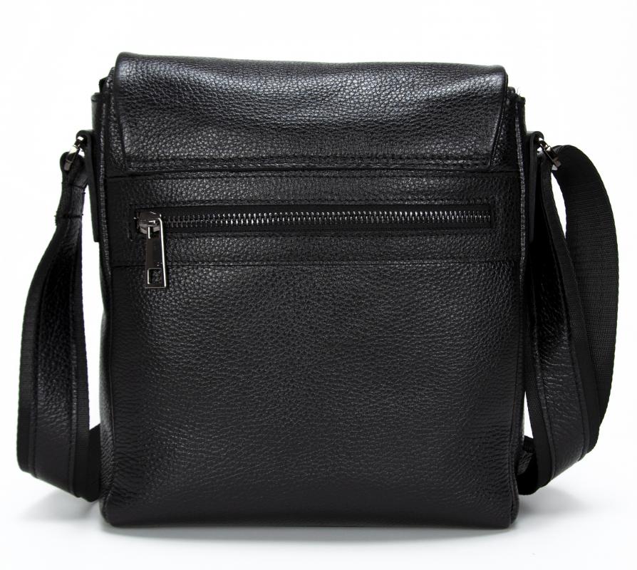 KANGAROO KINGDOM Hakiki Dana Deri Siyah Erkek Postacı Çantası 1368-S