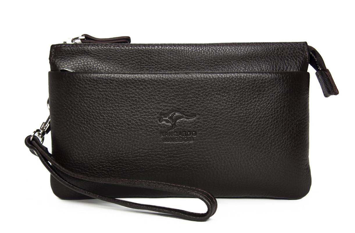 KANGAROO%20KINGDOM%20Hakiki%20Dana%20Deri%20Lacivert%20Erkek%20El%20Portföy%20Clutch%20Çantası%205488-L