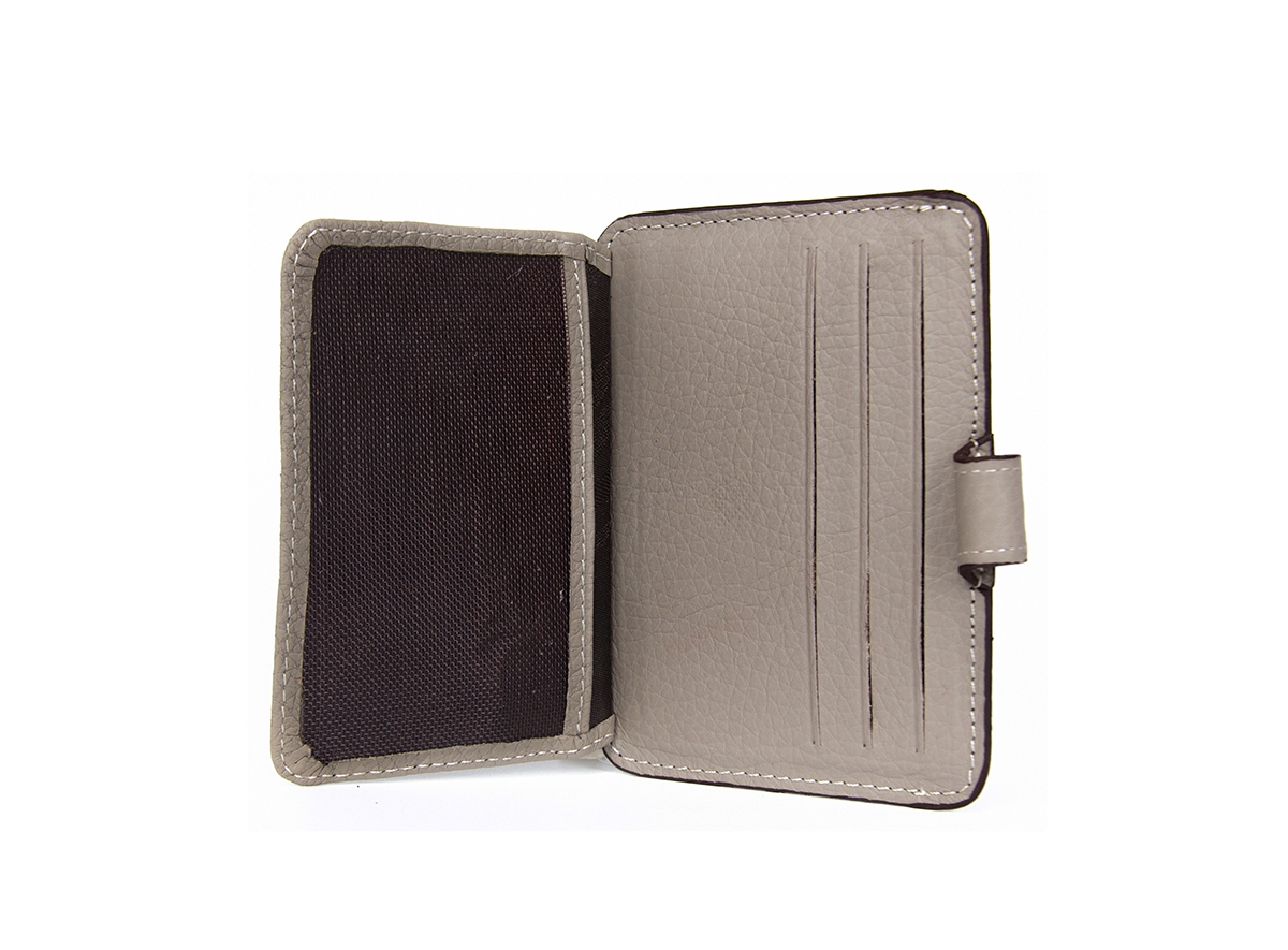 KANGAROO KINGDOM Hakiki Dana Deri Vizon Unisex Cüzdan Kartlık 2233-1-V