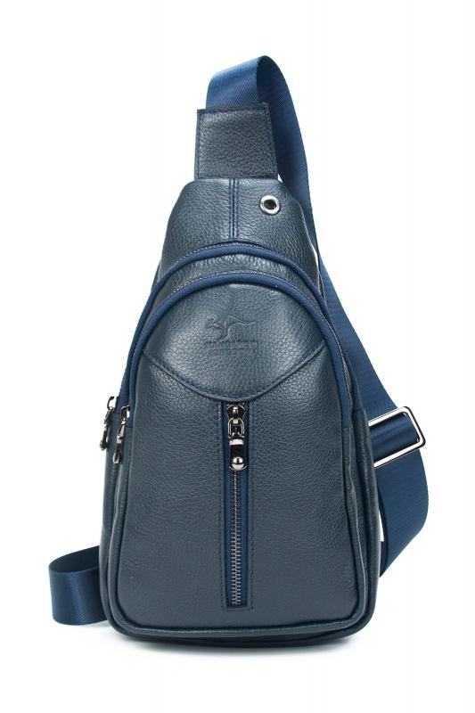 KANGAROO%20KINGDOM%20Hakiki%20Dana%20Deri%20Lacivert%20Erkek%20Postacı%20Sırt%20Çantası%201012-L