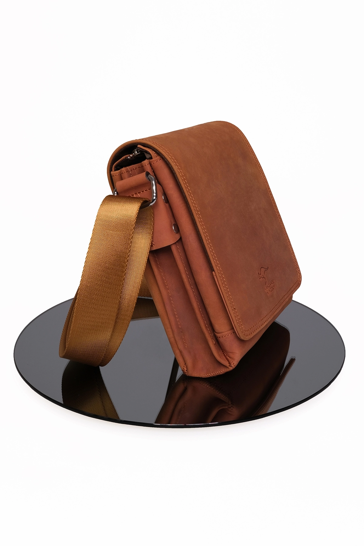 Hakiki Dana Derisi Crazy Horse Kiremit Postacı Çantası 5512-ZKI