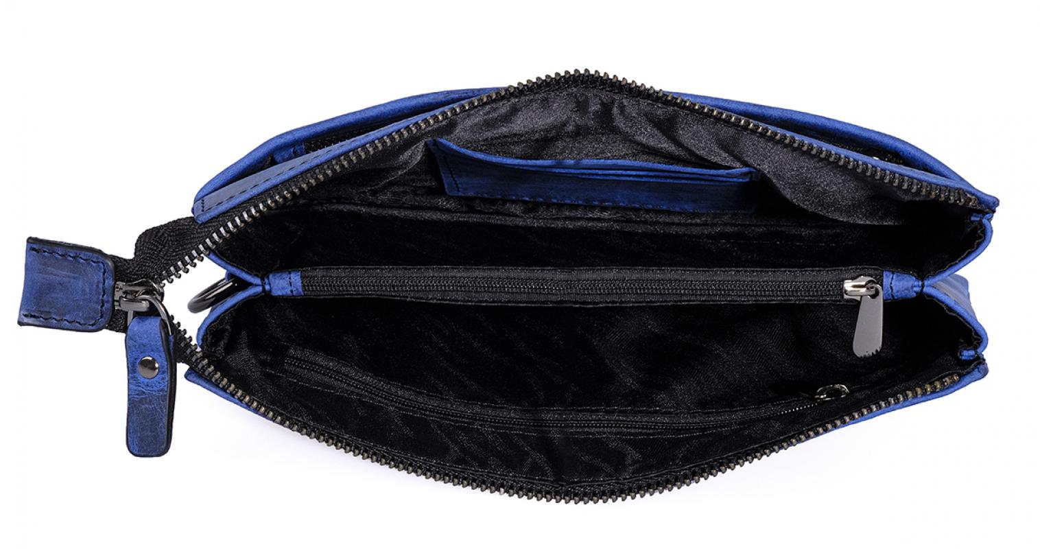 KANGAROO%20KINGDOM%20Hakiki%20Dana%20Deri%20Crazy%20Horse%20Mavi%20Unisex%20El%20Portföy%20Clutch%20Çantası%205488-ZM