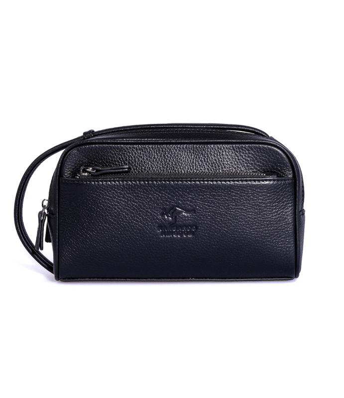 KANGAROO%20KINGDOM%20%100%20Hakiki%20Dana%20Deri%20Siyah%20Erkek%20Portföy%20&%20Clutch%20El%20Çantası%206466-S