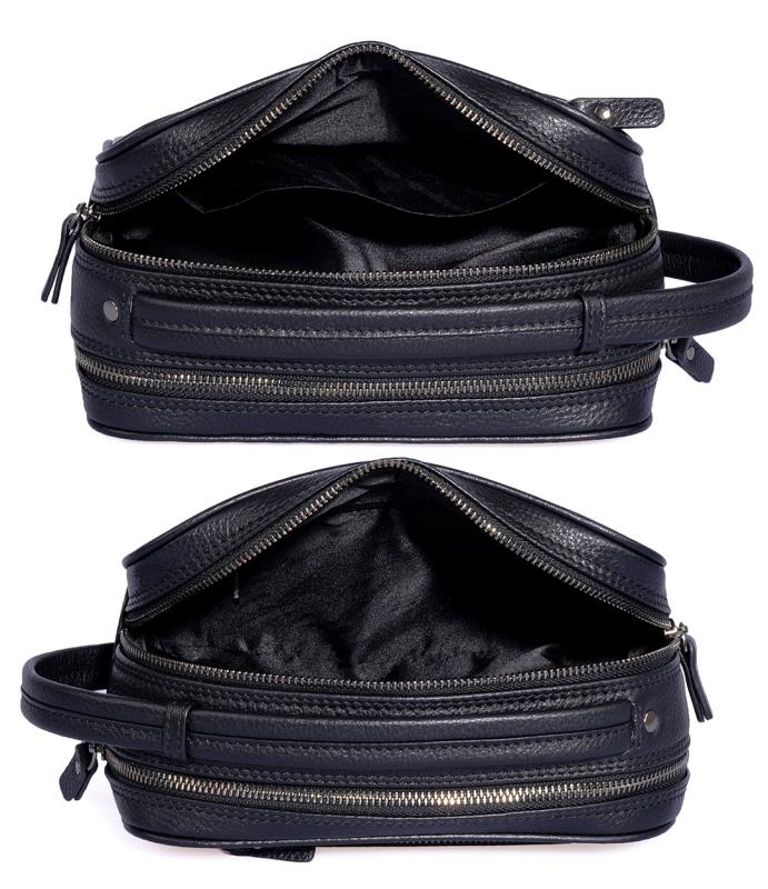 KANGAROO%20KINGDOM%20%100%20Hakiki%20Dana%20Deri%20Siyah%20Erkek%20Portföy%20&%20Clutch%20El%20Çantası%206466-S