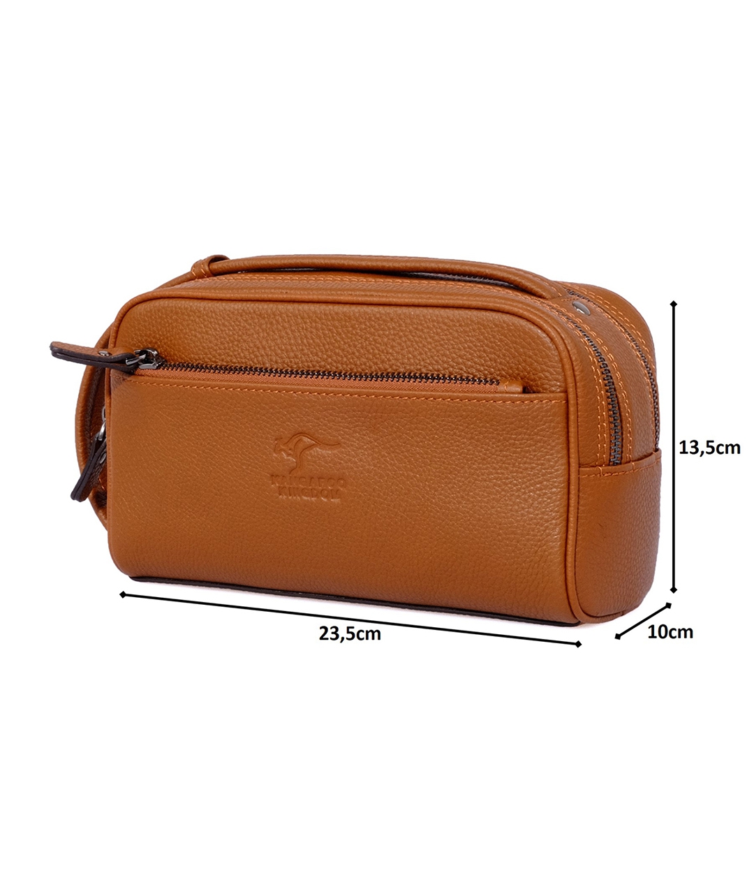 KANGAROO%20KINGDOM%20%%20100%20Hakiki%20Dana%20Deri%20Taba%20Erkek%20Portföy%20&%20Clutch%20El%20Çantası%206466-T