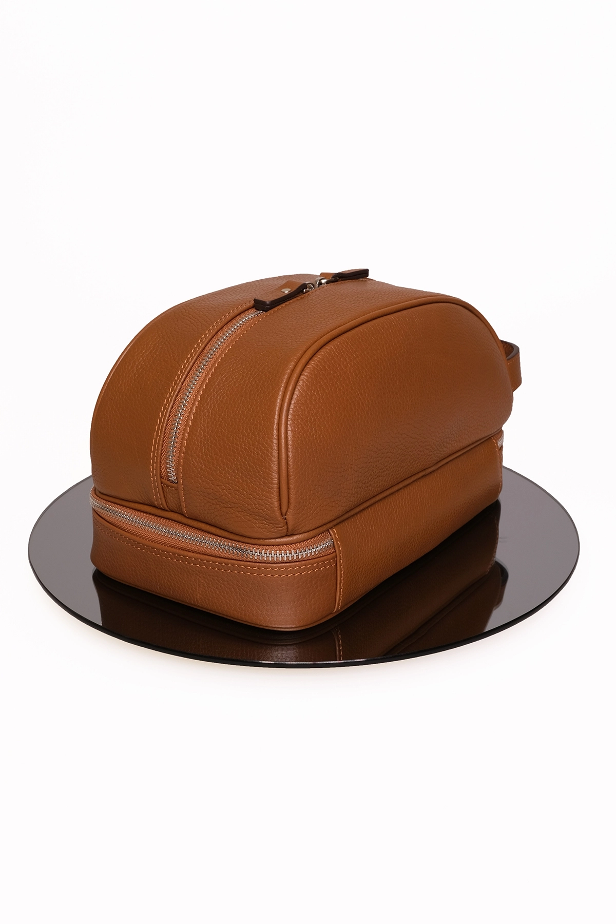 KANGAROO KINGDOM Seyahat Organizatörü Portföy El Çantası Hakiki Dana Derisi Taba 6577-FT