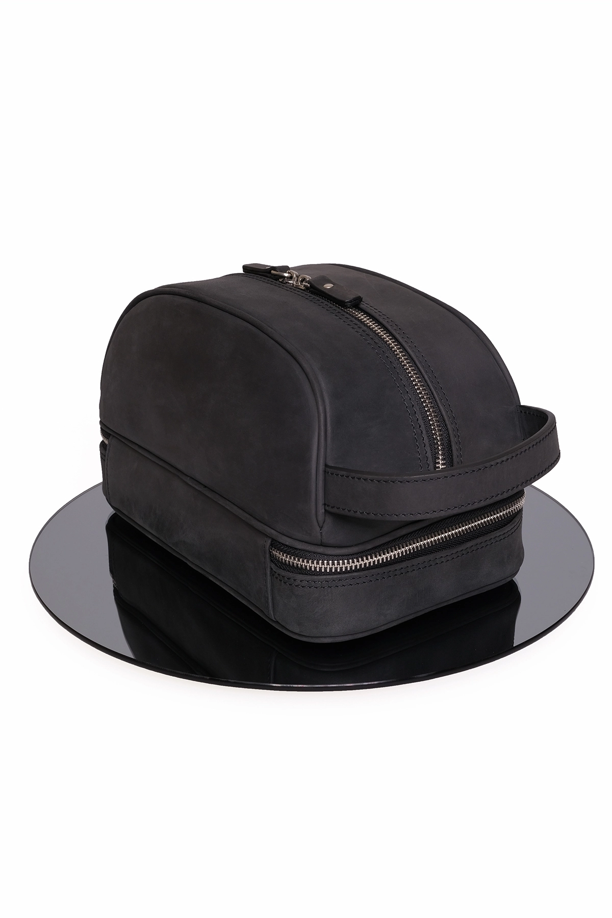 KANGAROO KINGDOM Seyahat Organizatörü Portföy El Çantası Hakiki Deri Crazy Horse 6577-ZS