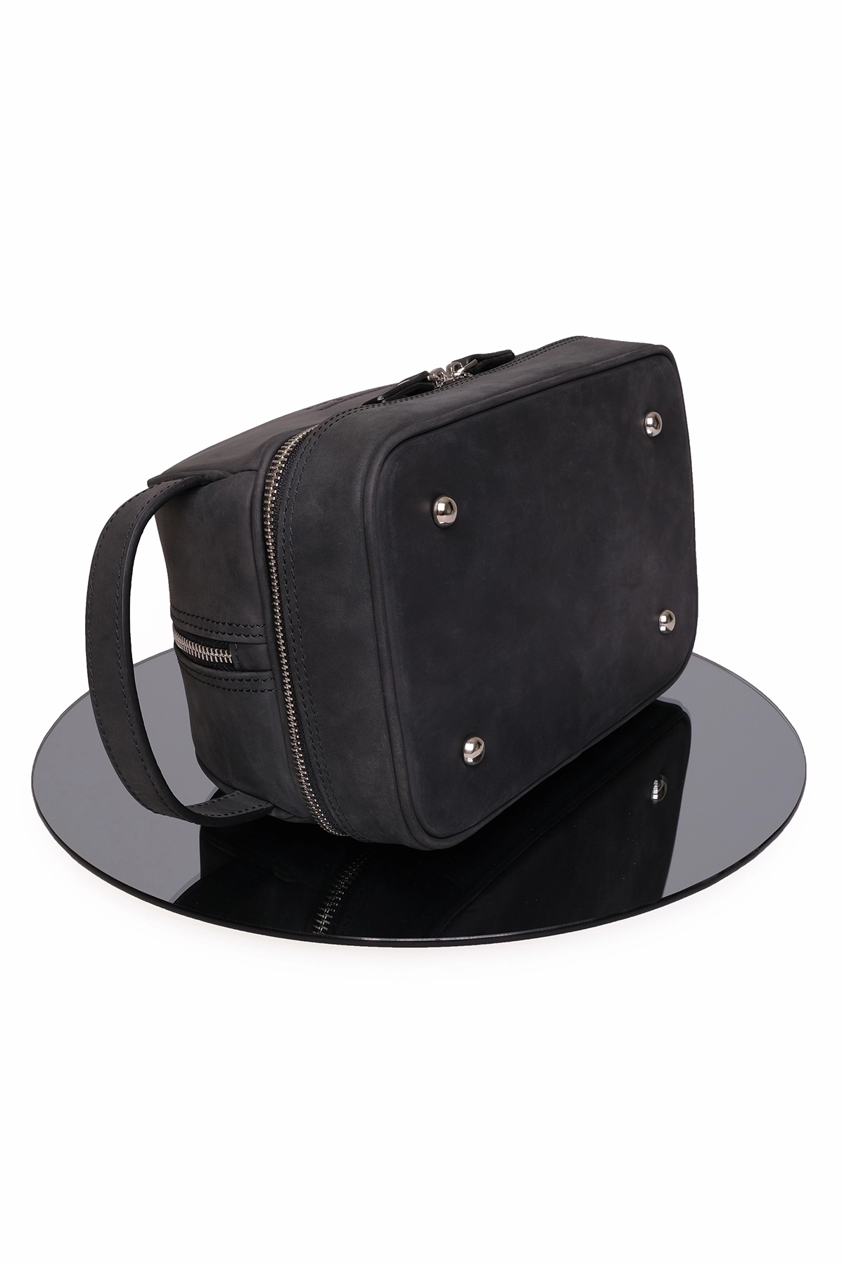 KANGAROO KINGDOM Seyahat Organizatörü Portföy El Çantası Hakiki Deri Crazy Horse 6577-ZS