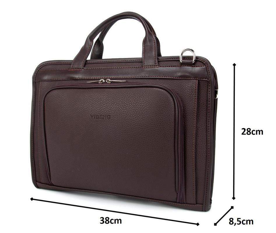 VIDENG Siyah Erkek Laptop & Evrak Çantası 6622-S
