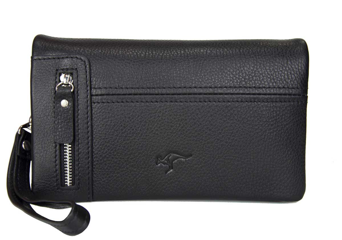 KANGAROO%20KINGDOM%20%100%20Hakiki%20Dana%20Deri%20Taba%20Erkek%20Portföy%20&%20Clutch%20El%20Çantası%207477-T