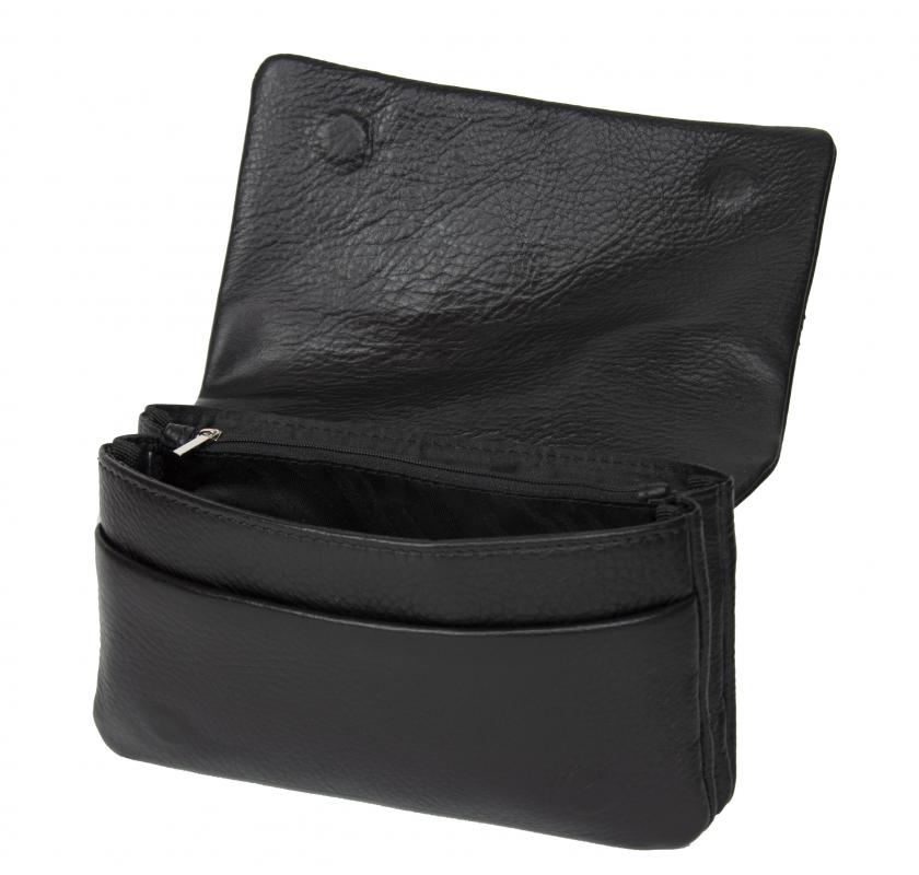 KANGAROO%20KINGDOM%20%100%20Hakiki%20Dana%20Deri%20Siyah%20Erkek%20Portföy%20&%20Clutch%20El%20Çantası%207477-S