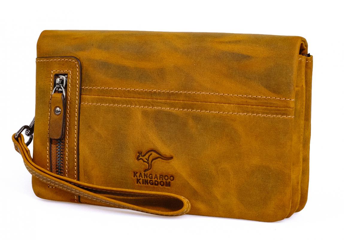KANGAROO%20KINGDOM%20%100%20Hakiki%20Dana%20Deri%20Crazy%20Horse%20Hardal%20Erkek%20Portföy%20&%20Clutch%20El%20Çantası%207477-ZH