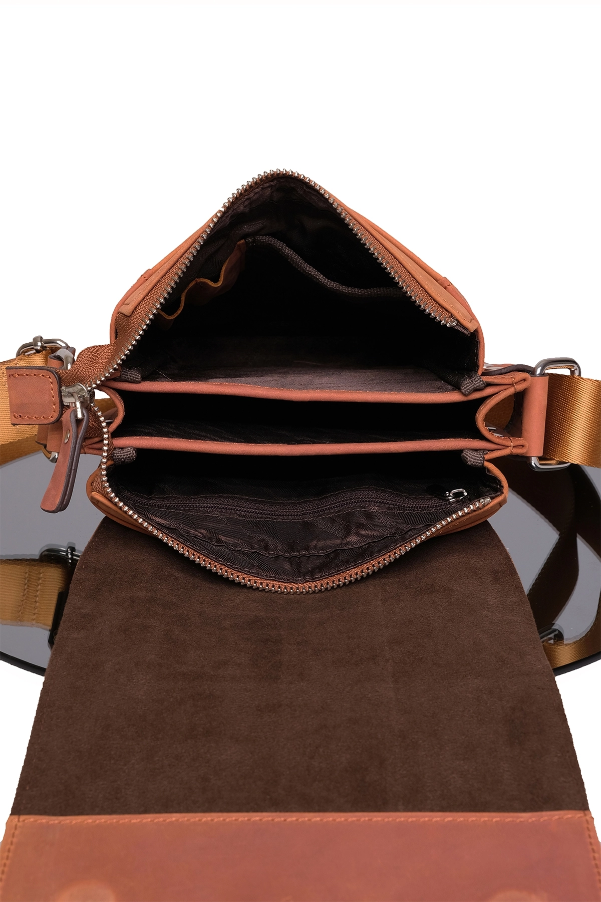 Hakiki Dana Derisi Crazy Horse Kiremit Postacı Çantası 5512-ZKI