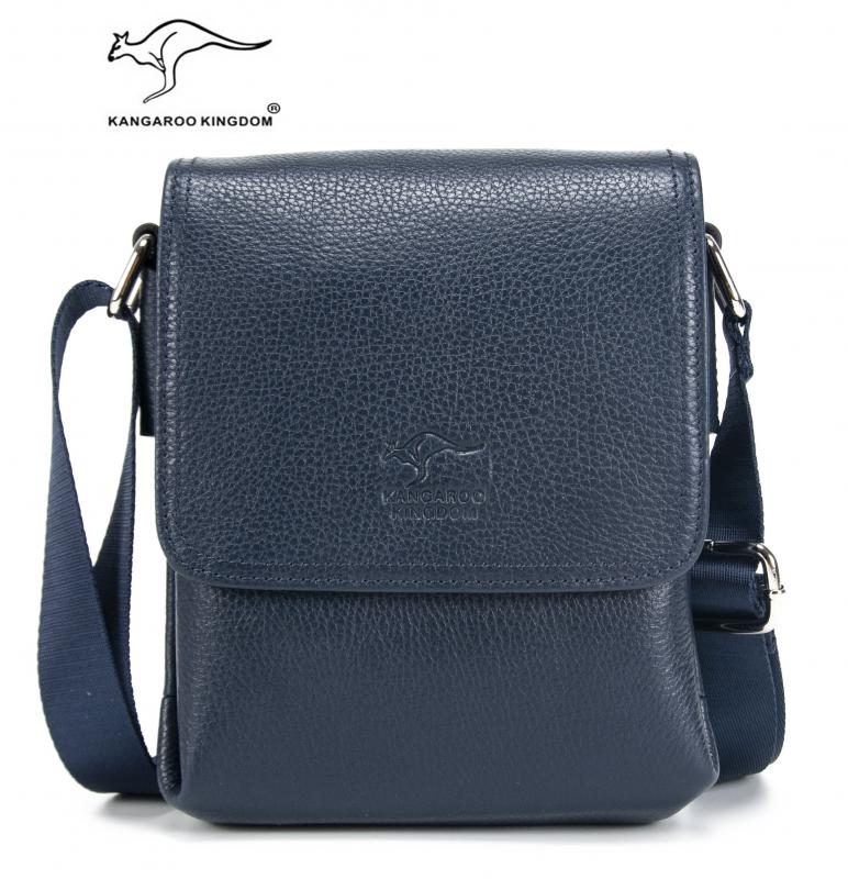 KANGAROO%20KINGDOM%20Hakiki%20Dana%20Deri%20Lacivert%20Erkek%20Postacı%20Çantası%208799-L