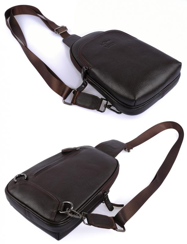 KANGAROO%20KINGDOM%20Hakiki%20Dana%20Deri%20Koyu%20Kahverengi%20Erkek%20Body%20Bag%20Sırt%20Çantası%208155-K