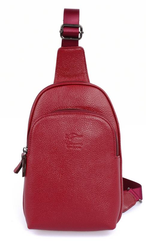 KANGAROO%20KINGDOM%20Hakiki%20Dana%20Deri%20Kırmızı%20Kadın%20Body%20Bag%20Sırt%20Çantası%208155-KR