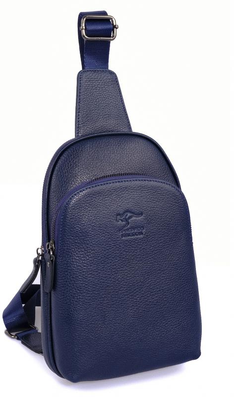 KANGAROO%20KINGDOM%20Hakiki%20Dana%20Deri%20Koyu%20Lacivert%20Erkek%20Body%20Bag%20Sırt%20Çantası%208155-L