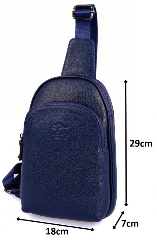 KANGAROO%20KINGDOM%20Hakiki%20Dana%20Deri%20Koyu%20Lacivert%20Erkek%20Body%20Bag%20Sırt%20Çantası%208155-L