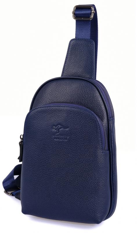 KANGAROO%20KINGDOM%20Hakiki%20Dana%20Deri%20Koyu%20Lacivert%20Erkek%20Body%20Bag%20Sırt%20Çantası%208155-L