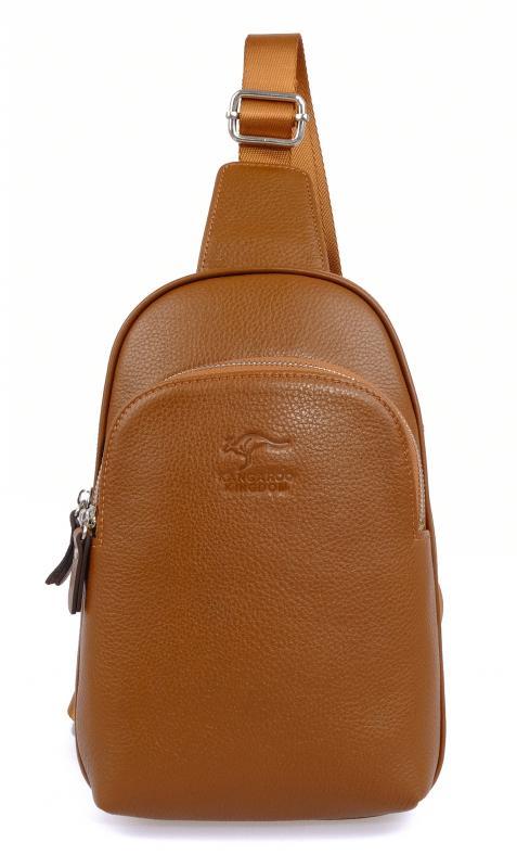 KANGAROO%20KINGDOM%20Hakiki%20Dana%20Deri%20Taba%20Erkek%20Body%20Bag%20Sırt%20Çantası%208155-T