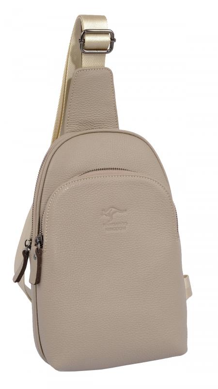 KANGAROO%20KINGDOM%20Hakiki%20Dana%20Deri%20Vizon%20Unisex%20Body%20Bag%20Sırt%20Çantası%208155-V