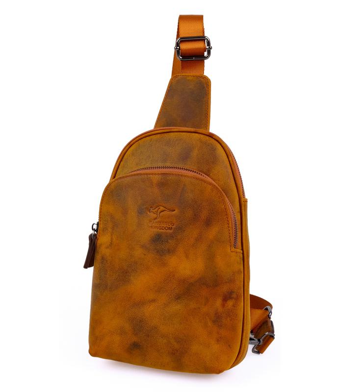 KANGAROO%20KINGDOM%20Hakiki%20Dana%20Deri%20Crazy%20Horse%20Yeşil%20Unisex%20Body%20Bag%20Sırt%20Çantası%208155-ZY