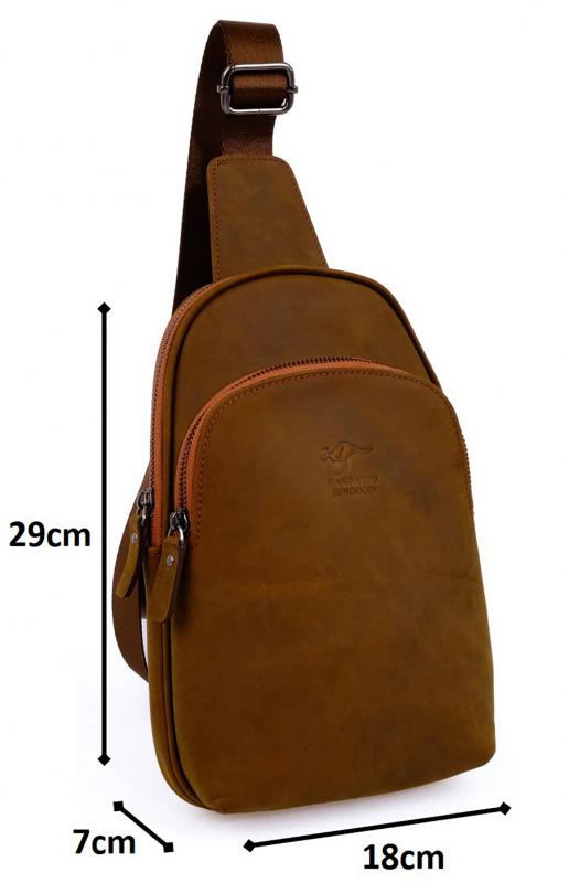 KANGAROO%20KINGDOM%20Hakiki%20Dana%20Deri%20Crazy%20Horse%20Haki%20Erkek%20Body%20Bag%20Sırt%20Çantası%208155-ZHK