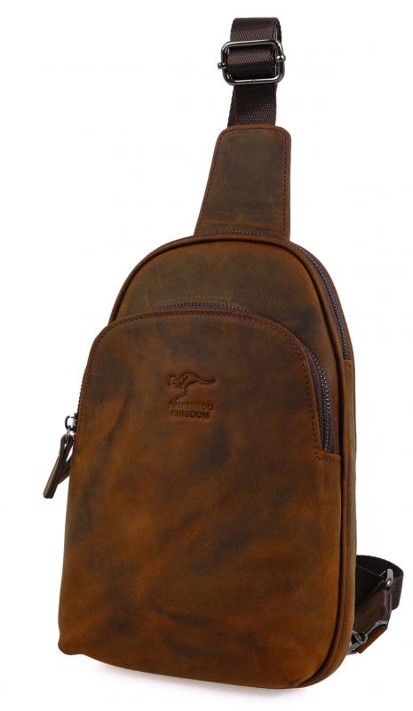 KANGAROO%20KINGDOM%20Hakiki%20Dana%20Deri%20Crazy%20Horse%20Vişne%20Unisex%20Body%20Bag%20Sırt%20Çantası%208155-ZV