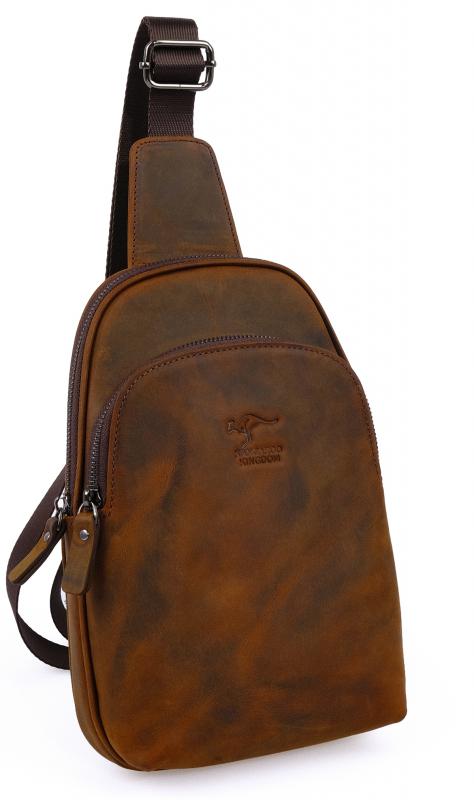 KANGAROO%20KINGDOM%20Hakiki%20Dana%20Deri%20Crazy%20Horse%20Koyu%20Taba%20Erkek%20Body%20Bag%20Sırt%20Çantası%208155-ZKT