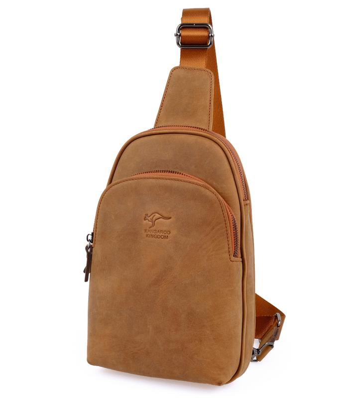 KANGAROO%20KINGDOM%20Hakiki%20Dana%20Deri%20Crazy%20Horse%20Yeşil%20Unisex%20Body%20Bag%20Sırt%20Çantası%208155-ZY