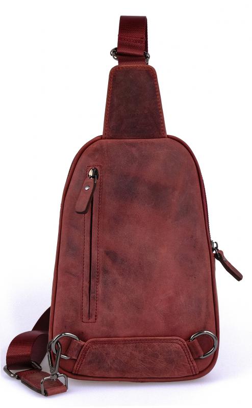 KANGAROO%20KINGDOM%20Hakiki%20Dana%20Deri%20Crazy%20Horse%20Vişne%20Unisex%20Body%20Bag%20Sırt%20Çantası%208155-ZV