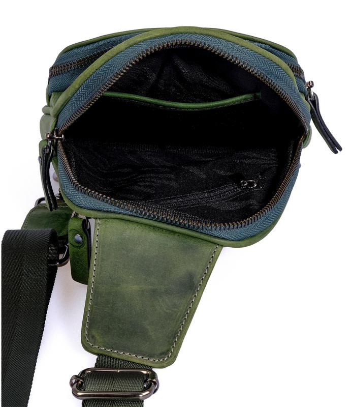 KANGAROO%20KINGDOM%20Hakiki%20Dana%20Deri%20Crazy%20Horse%20Yeşil%20Unisex%20Body%20Bag%20Sırt%20Çantası%208155-ZY