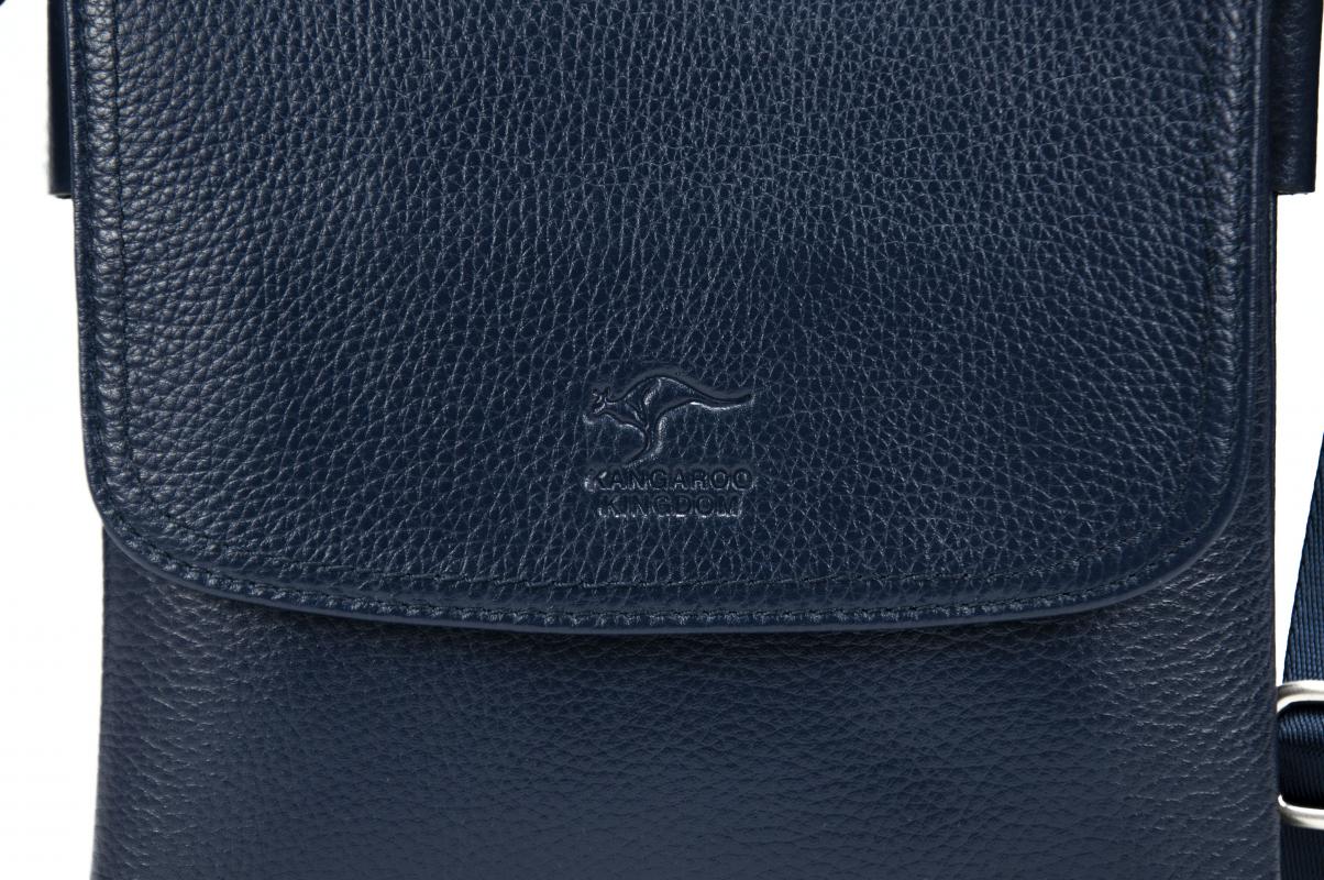 KANGAROO%20KINGDOM%20Hakiki%20Dana%20Deri%20Lacivert%20Büyük%20Boy%20Erkek%20Postacı%20Çantası%203122-L