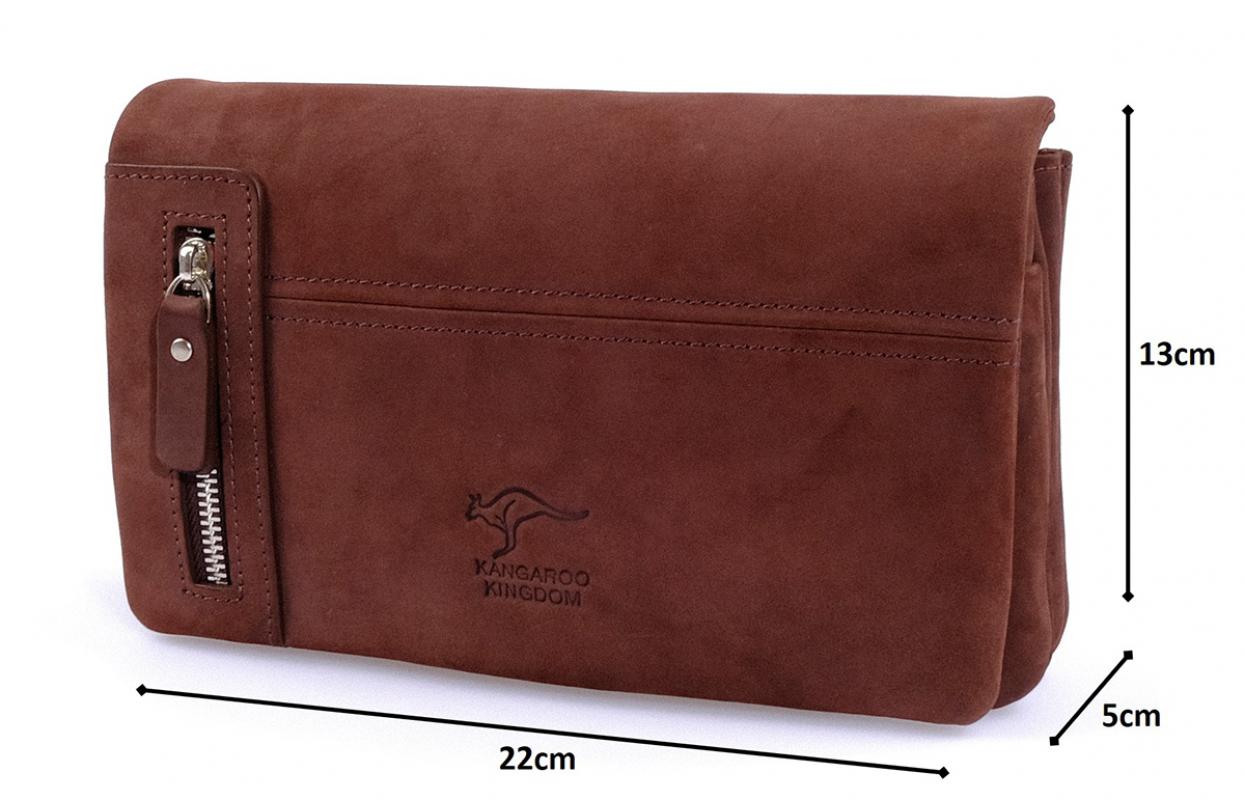 KANGAROO%20KINGDOM%20%100%20Hakiki%20Dana%20Deri%20Crazy%20Horse%20Kahverengi%20Erkek%20Portföy%20&%20Clutch%20El%20Çantası%207477-ZK