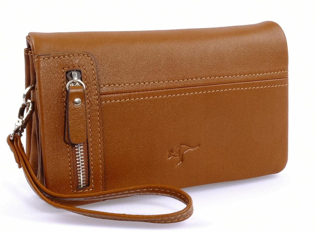 KANGAROO%20KINGDOM%20%100%20Hakiki%20Dana%20Deri%20Taba%20Erkek%20Portföy%20&%20Clutch%20El%20Çantası%207477-T