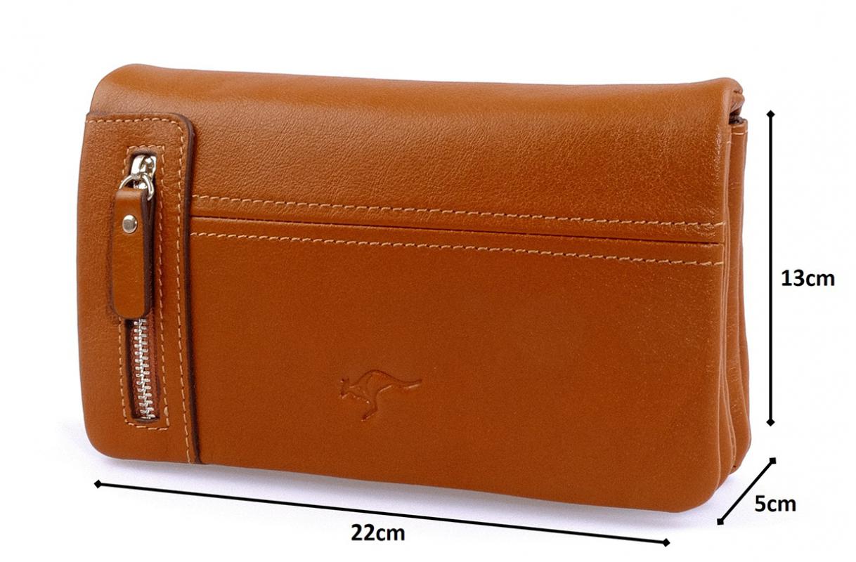 KANGAROO%20KINGDOM%20%100%20Hakiki%20Dana%20Deri%20Taba%20Erkek%20Portföy%20&%20Clutch%20El%20Çantası%207477-T