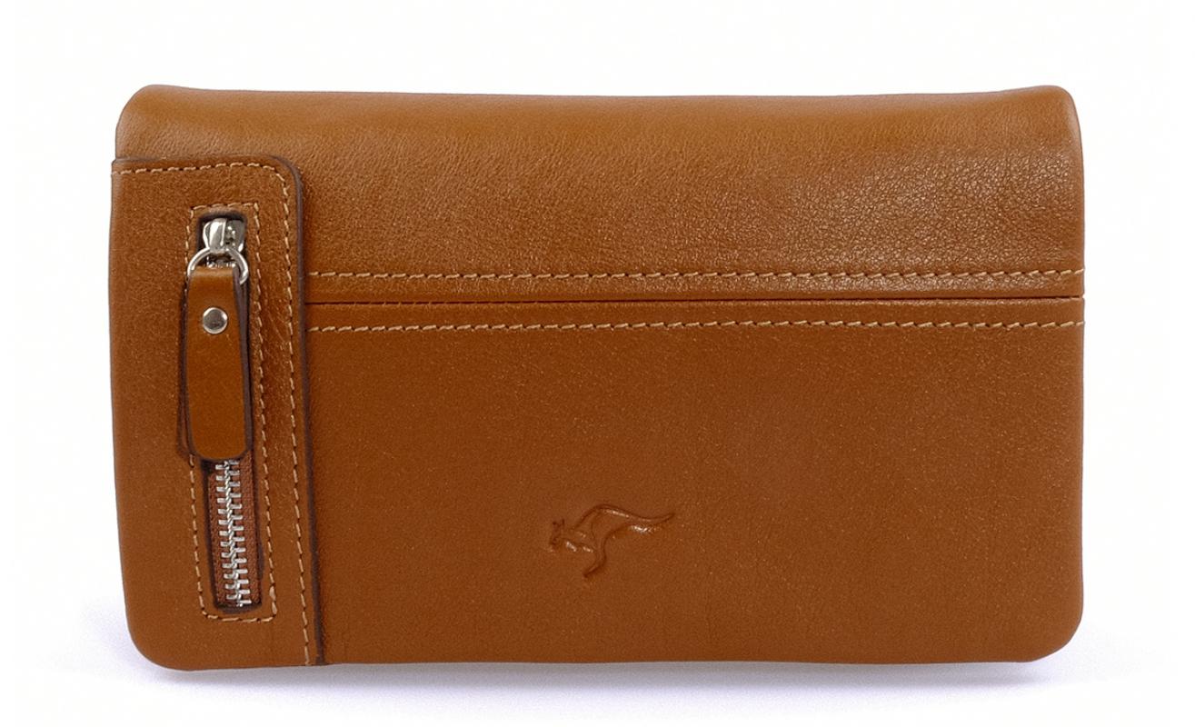 KANGAROO%20KINGDOM%20%100%20Hakiki%20Dana%20Deri%20Taba%20Erkek%20Portföy%20&%20Clutch%20El%20Çantası%207477-T