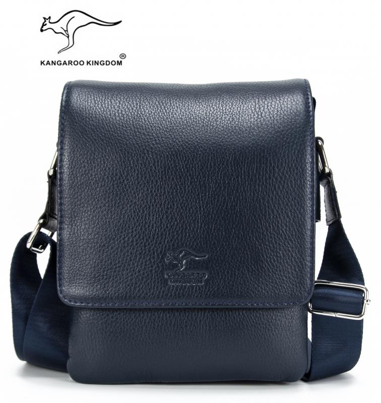 KANGAROO%20KINGDOM%20Hakiki%20Dana%20Deri%20Lacivert%20Erkek%20Postacı%20Çantası%207279-L
