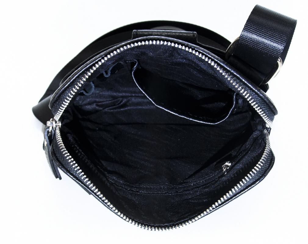 KANGAROO KINGDOM Hakiki Dana Deri Siyah Erkek Postacı Çantası 4544-S