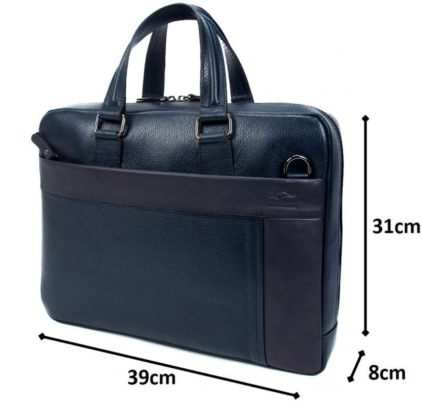 KANGAROO%20KINGDOM%20Hakiki%20Dana%20Deri%20Lacivert%20Erkek%20Laptop%20&%20Evrak%20Çantası%208285-L