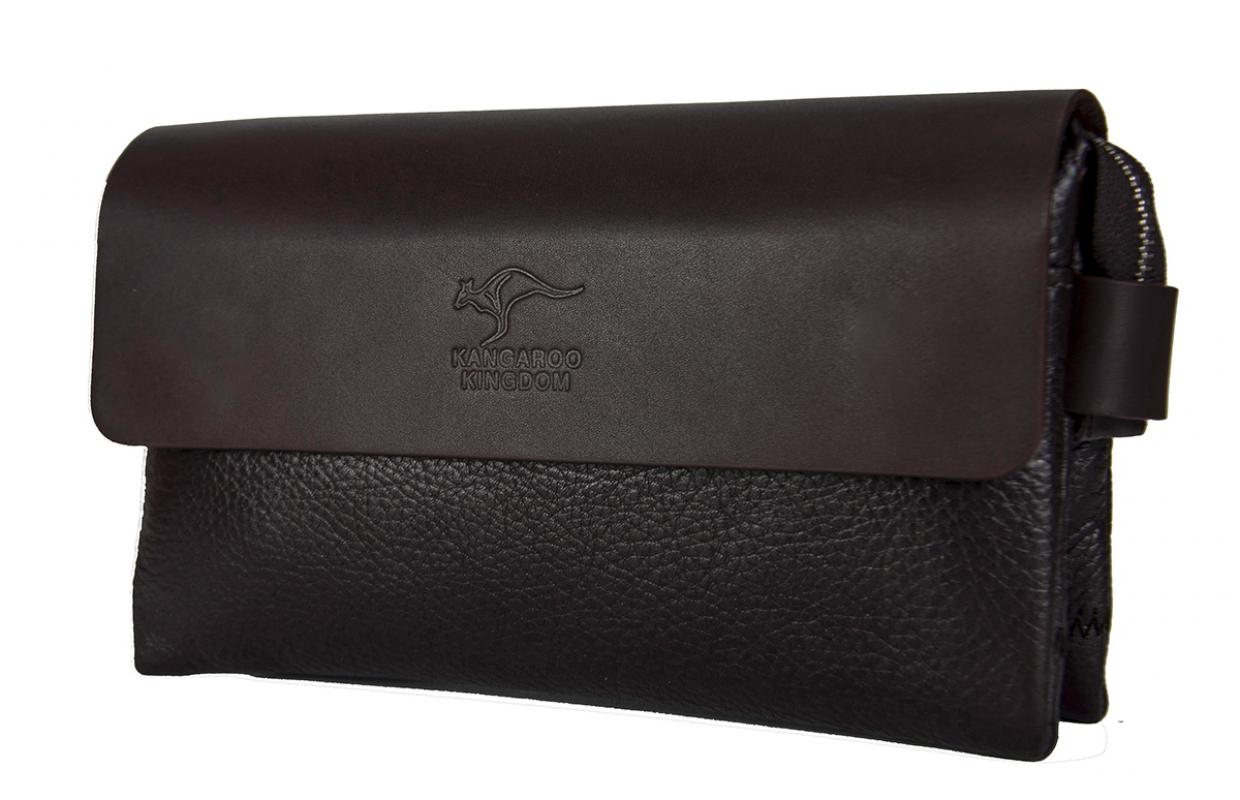 KANGAROO%20KINGDOM%20Hakiki%20Dana%20Deri%20Taba%20Erkek%20Portföy%20&%20Clutch%20El%20Çantası%209288-T