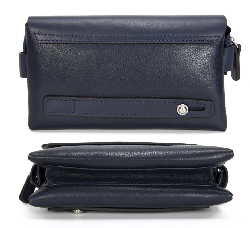 KANGAROO KINGDOM  Hakiki Deri Lacivert Erkek Portföy & Clutch El Çantası 9288-L